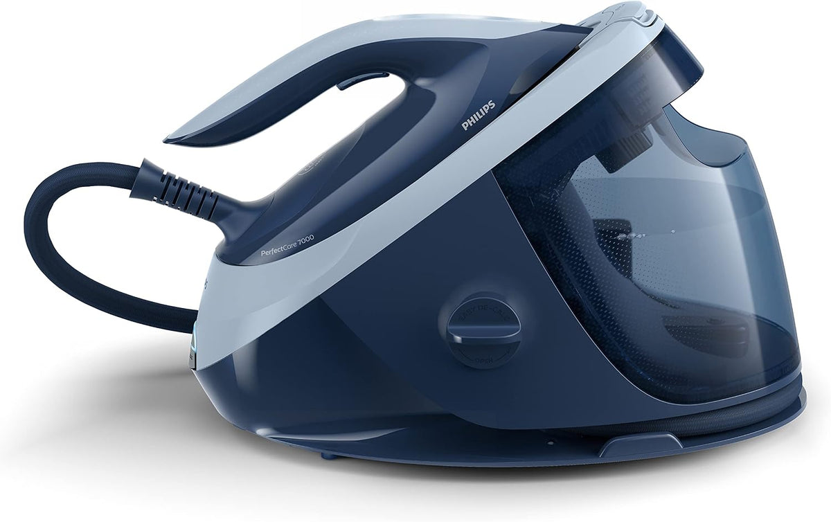 Philips Dampfbügelstationen, 8,0 bar, 2100 W, 1,8 L, Marineblau/Dunkelblau, PerfectCare 7000 Series Dampfbügelstation