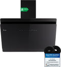 KKT KOLBE Dunstabzugshaube, 90 cm, Schwarz, A+++ 782 cbm/h, Umluft, Abluft, Kopffrei, Wandhaube, Schräghaube, Glas