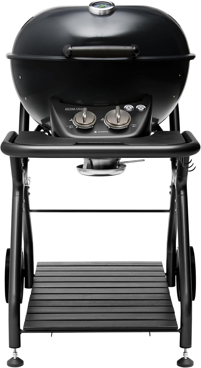 OUTDOORCHEF Gasgrill, Schwarz, ASCONA 570 g mit patentiertem Kochsystem in der Schweiz