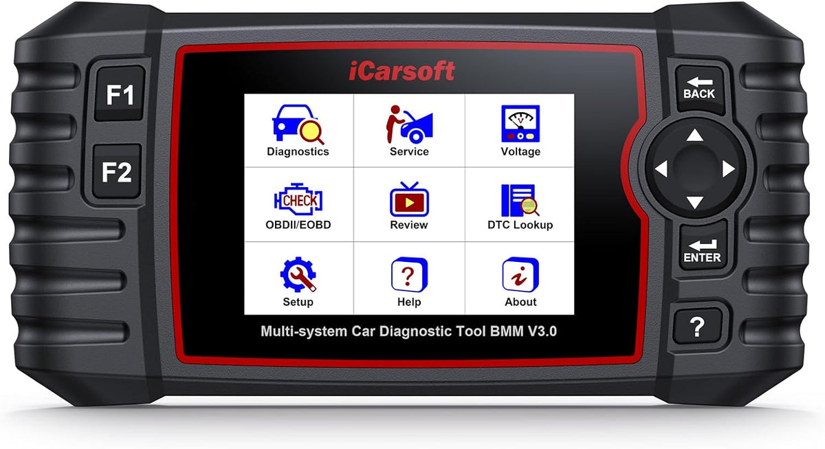 iCarsoft Monitor, Schwarz/Rot, BMM V3.0 Diagnosegerät für BMW und Mini professionelles