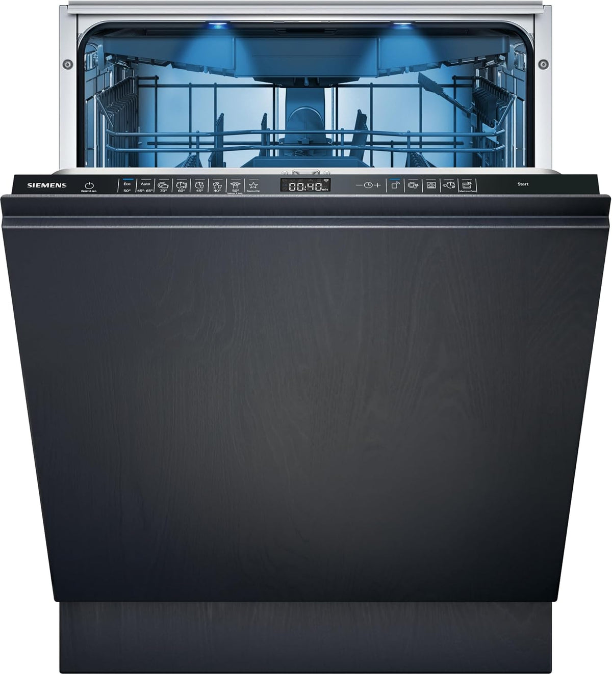 SIEMENS Geschirrspüler, Schwarz/Silber, SX65ZX07CE, iQ500 Smarter Vollintegriert, Besteckschublade, Made in Germany