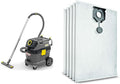 Karcher Nass-Trockensauger, Schwarz/Grau/Gelb, Kärcher Nass-/Trockensauger NT 30/1 Tact L, Leistung & NT30/1 (2.889-154.0) Vliesfiltertüten (5 Stück)