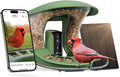 Birdfy Kamera, Grün, 2 Base Vogelfutterhaus mit und App, 1080P Wireless Futterstation mit Farbnachtsicht, Live Vogelbeobachtung