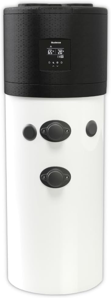Buderus Wärmepumpen, 201 Liter, Schwarz/Weiß, Warmwasser-Wärmepumpe, Logatherm WPT200.4 A