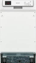 SHARP Geschirrspüler, 45 cm, Weiß, QW-HS12S47EW-DE Teilintegriert / /E / 10 Maßgedecke / 3