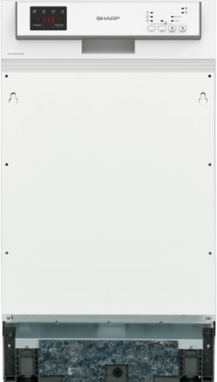 SHARP Geschirrspüler, 45 cm, Weiß, QW-HS12S47EW-DE Teilintegriert / /E / 10 Maßgedecke / 3