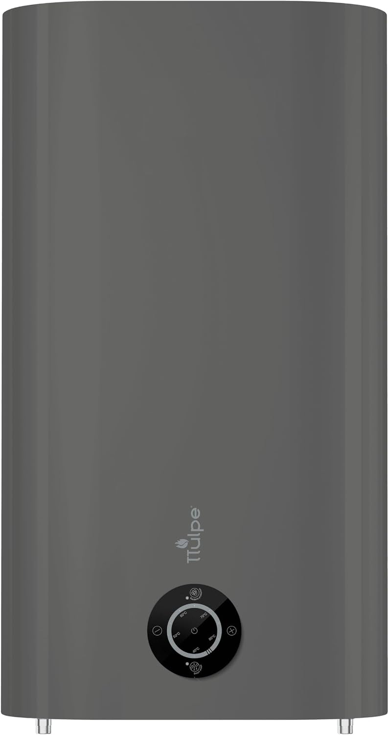 TTulpe Wassererhitzer, Dunkelgrau, Seano 50 Smart flacher Warmwasserspeicher für universelle