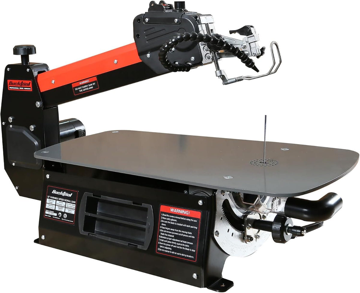 Bucktool Elektrowerkzeug, 558 mm, 133 mm, 50 mm, Schwarz/Rot, Dekupiersäge mit variabler Geschwindigkeit, 22-Zoll-Größe