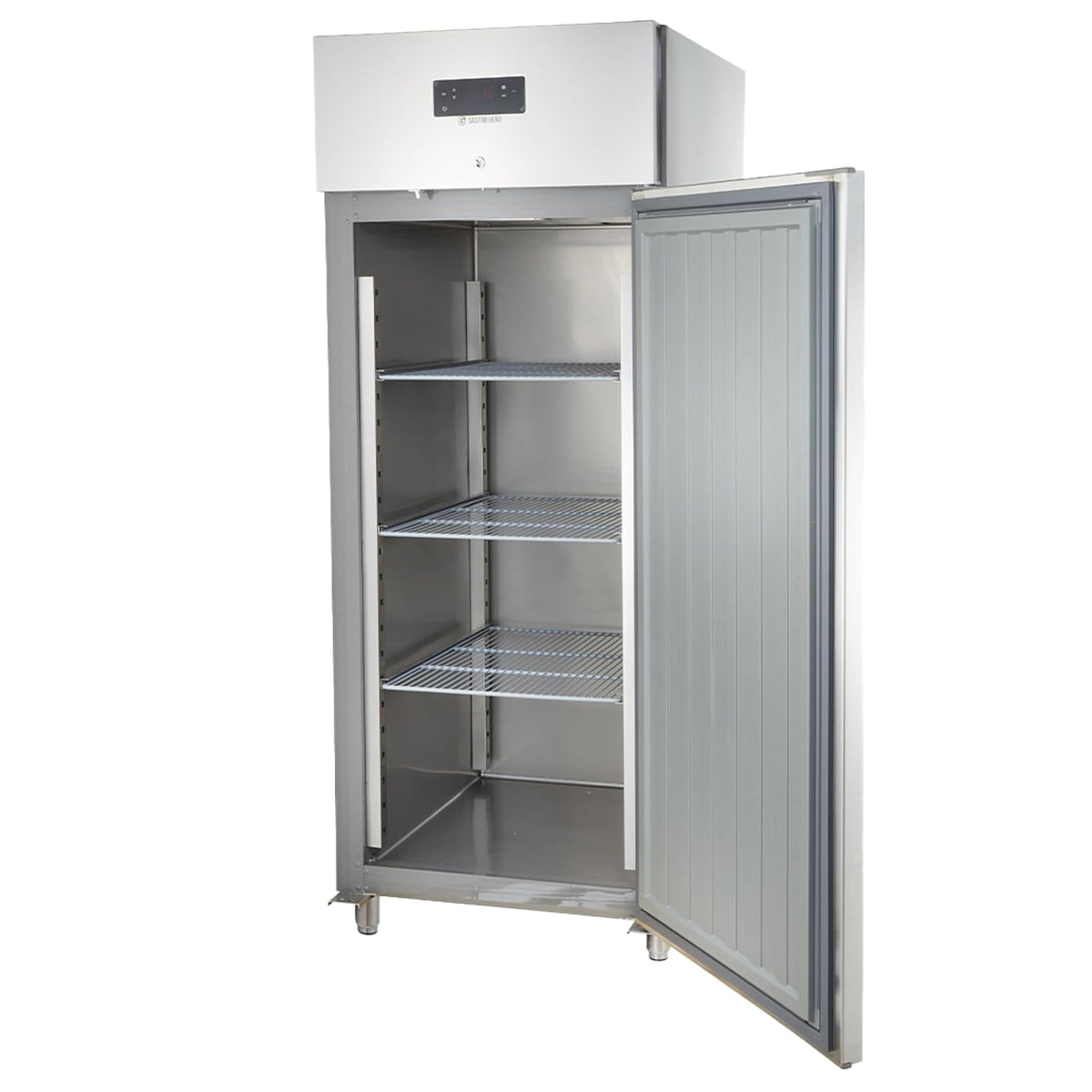 GastroHero Kühlschrank, 616 Liter, Silber, ECO 650 GN 2/1 Monoblock Gastronomie, Gastronomiebedarf, Großvolumiger freistehend Gewerbe
