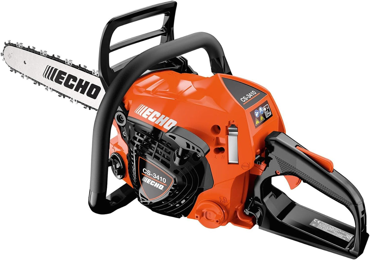 ECHO Kettensäge, 30 cm, Orange/Schwarz, Benzin Motorsäge, CS3410, Schwert, 8 PS