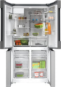 Bosch Kühlschrank, 183 x 90,5 cm, 375 L, 199 L, Silber, KFD96APEA, Serie 6, Smarter XXL-French Door, Kühlen & Gefrieren