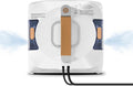 jnerkert Fensterputzroboter, Weiß/Blau/Braun, Dual Spray, Dual Side Spray Fensterreinigungsroboter mit 110ml ml Dual