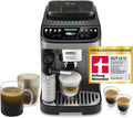 De'Longhi Kaffeevollautomat, Schwarz/Silber, Magnifica Evo Next - Perfetto mit, 13 One-Touch-Getränke, Coffee- und Cappuccino Kaffeemaschine
