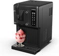 Klarstein Eismaschine, 1,5 L, Schwarz, SweetSwirl - 3-in-1 Für Eiscreme, Milchshakes & Smoothies, Tank, Touch-Display