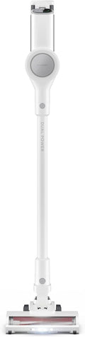 SHARP Staubsauger, Weiß, VC-SV10MMAEU-W Akku, Dual Power Comfort, Kabellos, 2 austauschbare Akkus, 50 Minuten Betriebszeit