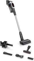 Bosch Staubsauger, Schwarz/Silber, Akku- Unlimited 9 BKS931BA, kabellos, MicroClean Technology, Display, Staubkomprimierung