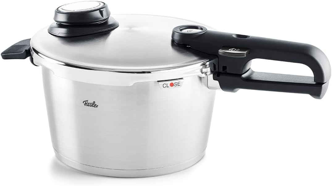 Fissler Schnellkochtopf Vitavit Premium Kochfeld, 4.5 liters, 22 cm, Silber/Schwarz