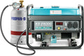 K&S Könner&Söhnen Powerstation, 2900 W, 230 V, 12 V, Blau/Schwarz/Silber, LPG/Benzin-Generator KS 2900G der DUAL FUEL-Serie