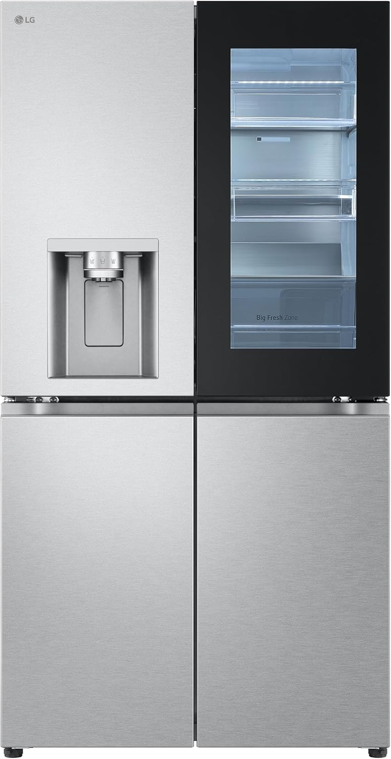 gsxv81mcle InstaView Side by Side Gefrierschrank, 638 L, Silber/Schwarz, LG GMG960MBJE by Kühlschrank mit, Klasse E