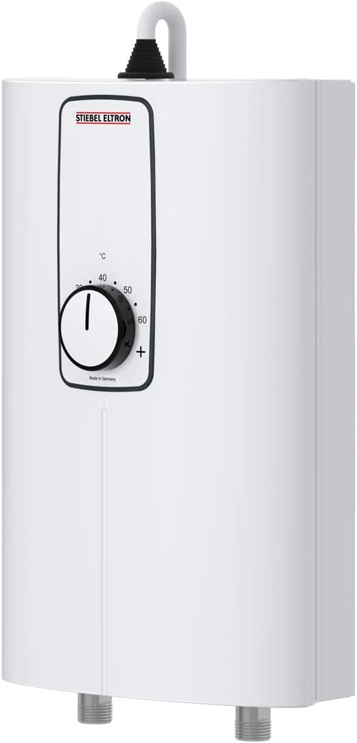 Stiebel Eltron Elektrische Durchlauferhitzer, 400 V, Weiß, elektronischer Kompakt-Durchlauferhitzer DCE 11/13 H