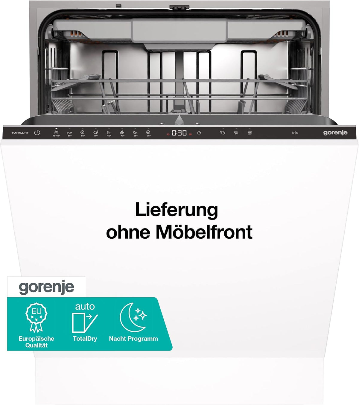 Gorenje Geschirrspüler, 82 x 60 x 55,5 cm, Weiß, GV663D65 /Einbaugerät FRONT NICHT ENTHALTEN/EU Made /60
