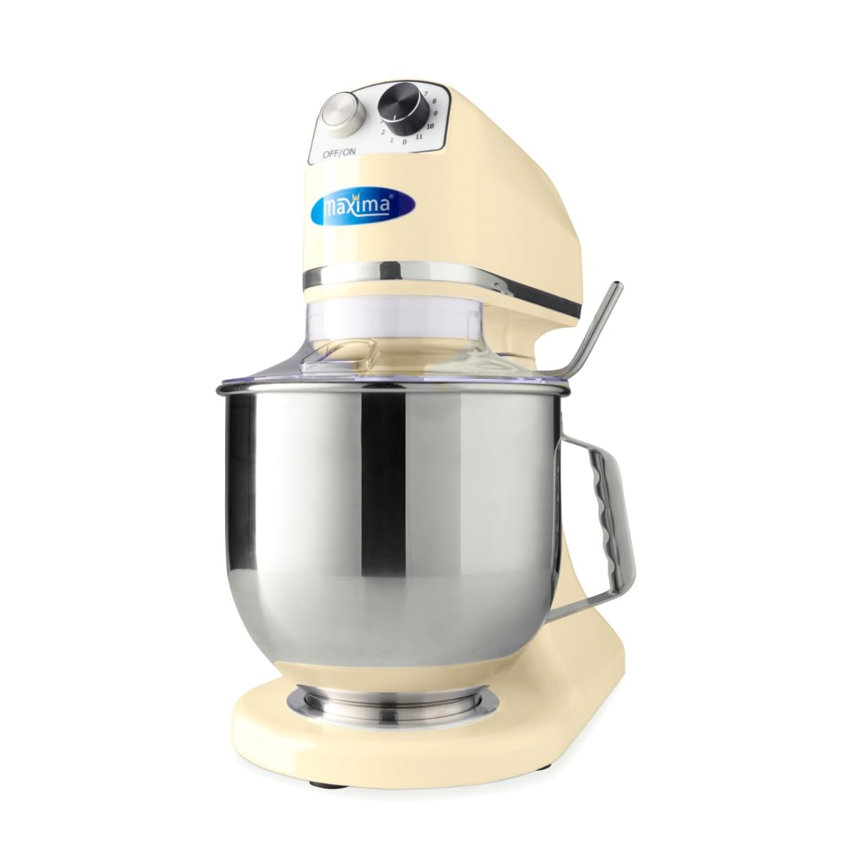 Maxima Küche Haushalt & Wohnen,Elektrische Küchengeräte,Küchenmaschinen Rührgeräte & Mixer, 2 kg, 7 l, Elfenbein/Silber