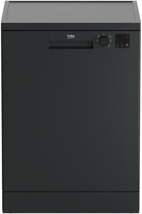 Beko Geschirrspüler, 47 dB, Anthrazit, DVN06431A freistehend 14 Maßgedecke L60 cm