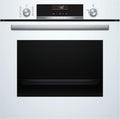 Bosch Backofen, Weiß/Schwarz, Serie 6, AirFry-Funktion, vorprogrammierte Rezepte, weiß, HBG536EW4