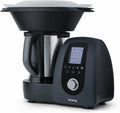 H.Koenig Universalküchenmaschinen, 1000 W, 2 L, Schwarz/Silber, HK8 Intelligente Profi-Küchenmaschine mit Heizung