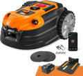 Lawnmaster Mähroboter, 18 m, 4ah, Orange/Schwarz, OcuMow®18 ohne begrenzungskabel für bis zu 800㎡ Batterie, Hindernisvermeidung