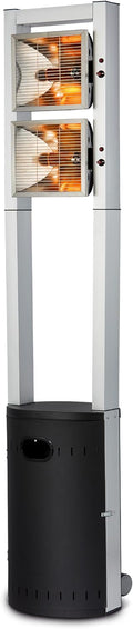 Enders Heizstrahler, Schwarz/Aluminium, ® Terrassenheizer Gas ECOLINE PURE, Gas- 5640, Terrassenstrahler mit Ultra Brenner-Technologie