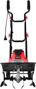 FANTASK Kultivatoren & Pflüger, 1200 W, 22 cm, 35 cm, Schwarz/Rot, Elektro Bodenhacke Rot, Garten Motorhacke elektrisch mit Schutzschalter