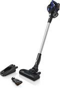 Bosch Staubsauger, Blau/Schwarz/Silber, Akku- Unlimited 6 BBS611PCK, kabelloser Hand, beutellos, leicht, Hygiene-Filter