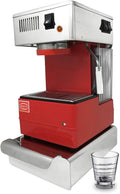 LA GONDOLA Kaffeemaschine, Rot/Silber, Espressomaschine Set - Quick Mill Espressomaschine 0820