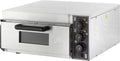GastroHero Pizzaofen, 35 cm, Silber/Schwarz, I Elektrischer mit Keramikboden I Pizza Maker für 1 Pizza Ø