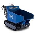 Scheppach Schubkarren, 465 mm, 500 kg, 196 cm, Blau/Schwarz, Benzin Dumper DP5000 Motorschubkarre Mini Transporter