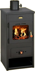 Prity Kaminofen, 8 kW, Schwarz, K1 Optima Holzofen, Mehrstoffbrenner