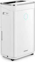 COSTWAY Luftentfeuchter, ≦42 dB, 42 dB, 6,5 L, 25 L, ABS, Weiß, /Tag, 3 Modi, Raumgröße ca. 30m², Entfeuchter elektrisch mit Wassertank