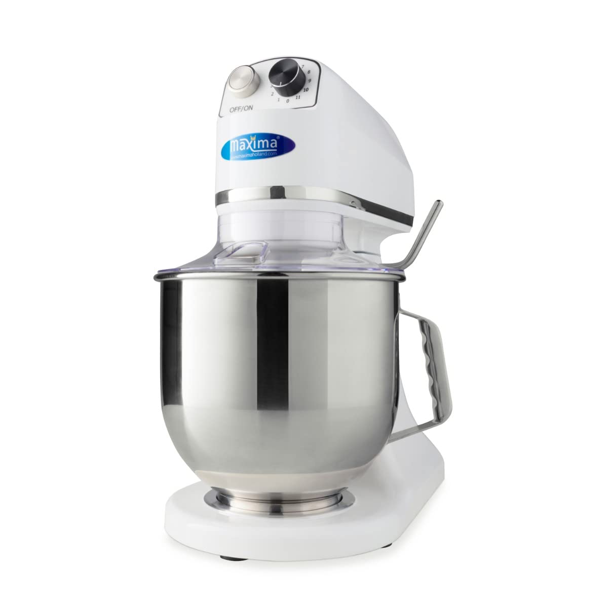 Maxima Küche Haushalt & Wohnen,Elektrische Küchengeräte,Küchenmaschinen Rührgeräte & Mixer, 7 L, Weiß/Silber