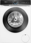 SIEMENS Waschmaschine, 10 kg, Weiß/Schwarz, WG56B2A41, iQ700, Smarte, 1600 UpM, Made in Germany, i-Dos, Antiflecken-System