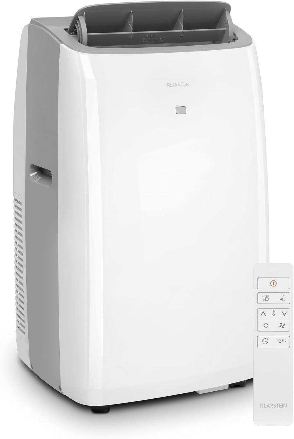Klarstein Klimaanlage, 1,65 kW, 460 m, 68 m, Weiß/Grau, Grandbreeze Pro 14K, Mobiles Klimagerät, Luftentfeuchter