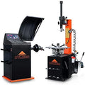 ATLANIS Reifenmontagemaschinen, 230 V, Schwarz/Orange, Reifen Montiermaschine und Wuchtmaschine A-HA-1000- 1S-V02