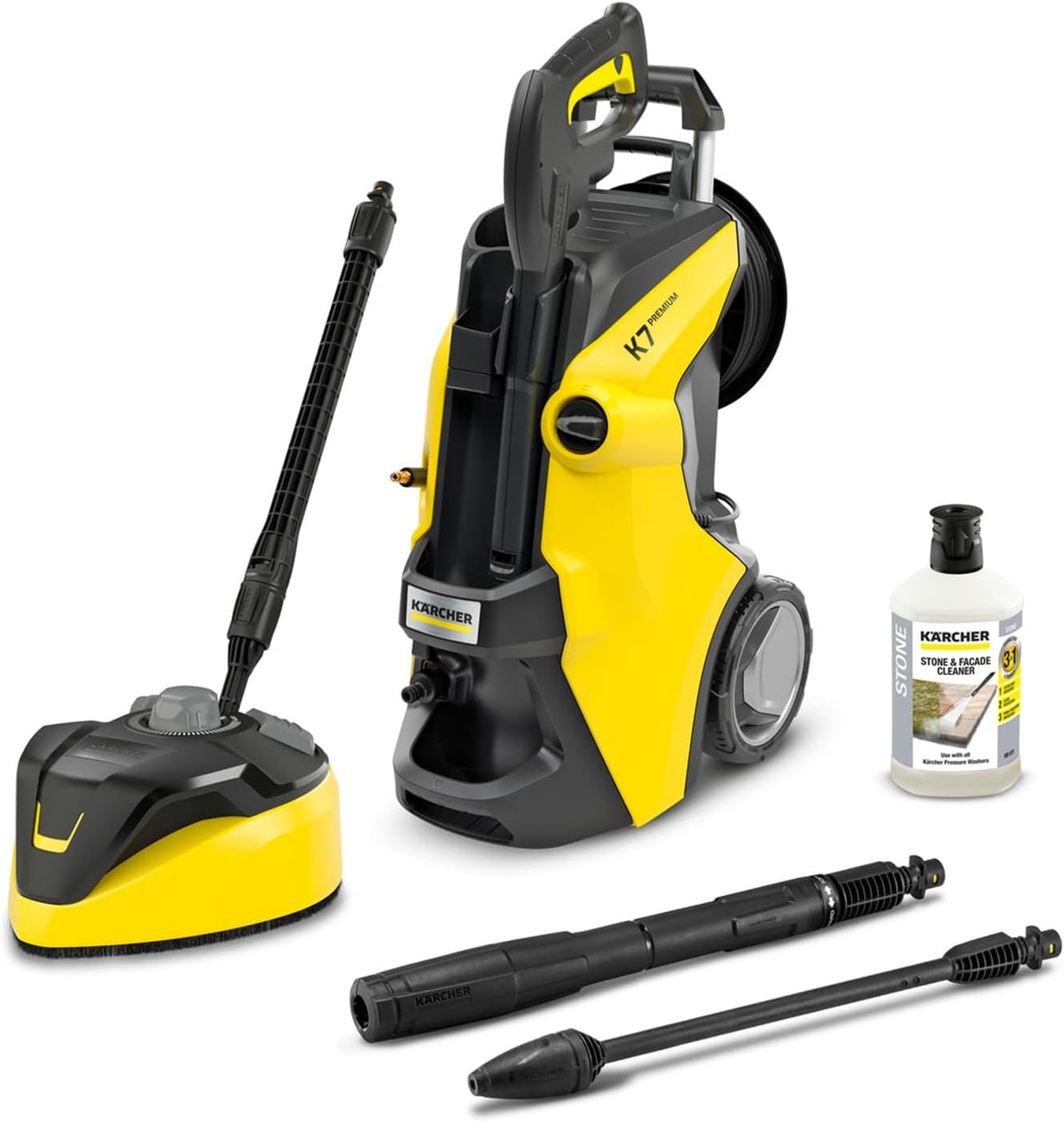 Karcher Hochdruckreiniger, 180 bar, 3.000 W, 600 l, 60 m, gelb/schwarz, Kärcher K 7 Premium Power Home, Druck
