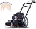 Scheppach Rasentrimmer, 56 cm, 95 mm, 3 kW, Schwarz/Orange, 800 m2/h, Schnittbreite, 1PS/, 4-Takt, Höhenverstellung 40