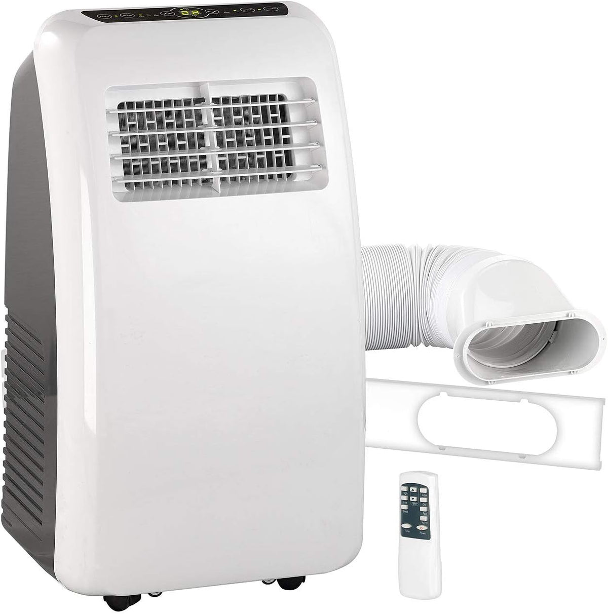 Sichler Haushaltsgeräte Klimaanlage, Weiß/Schwarz, Kleinste : Mobile Monoblock- mit Entfeuchter, 5.000 BTU/h, 2.050 Watt (Mini mit Kältemittel