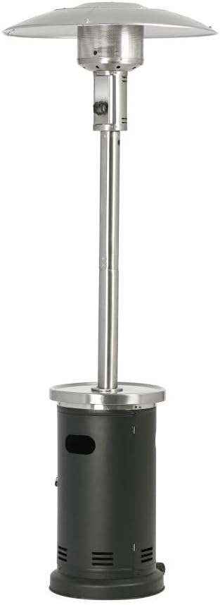 Primaster Heizstrahler, 225 cm, Silber/Schwarz, Gas Calentar Deluxe Terrassen Strahler