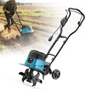 JUDANNA Motorhacken, 1600 W, 36 cm, 18 cm, 18 V, Schwarz/Blau, Akku Gartenfräse für Makita Akku, Bürstenloser Motor (ohne Akku)